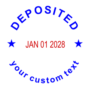Custom Deposited Round Dater Stamp