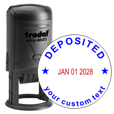 Custom Deposited Round Dater Stamp