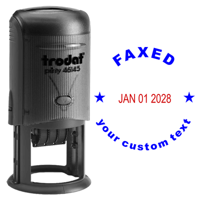 Self-Inking Faxed Date Stamper - alternate view