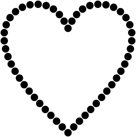 Dotted Heart Stamp