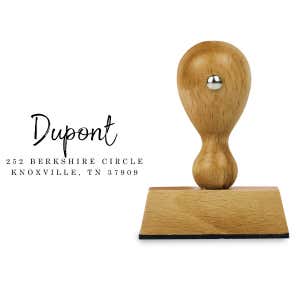 Dupont Brush European Hand Return Address Stamp