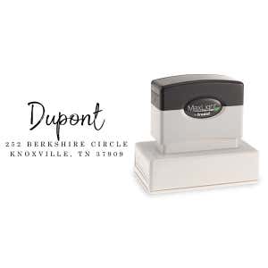 Dupont Brush Pre-Inked Return Address Stamp