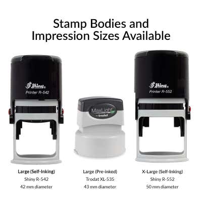 Design Your own Round Stamp Design - alternate view