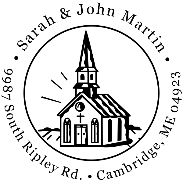 Easter Church Return Address Stamp