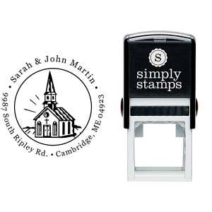 Church Building Address Stamp Body and Design