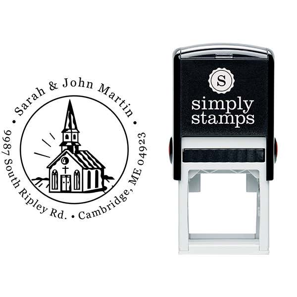 Church Building Address Stamp Body and Design