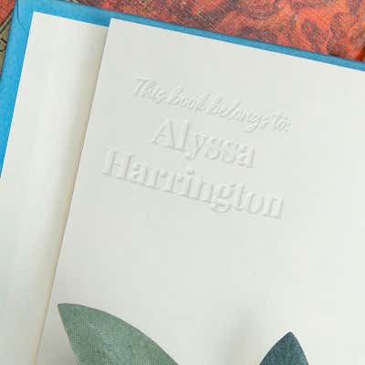 Custom Book Embosser - Modern Serif  - alternate view