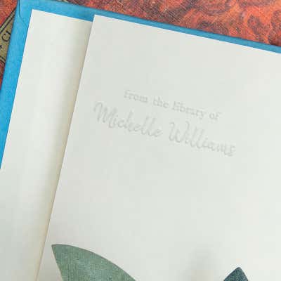 Custom Book Embosser - Rustic Serif - alternate view