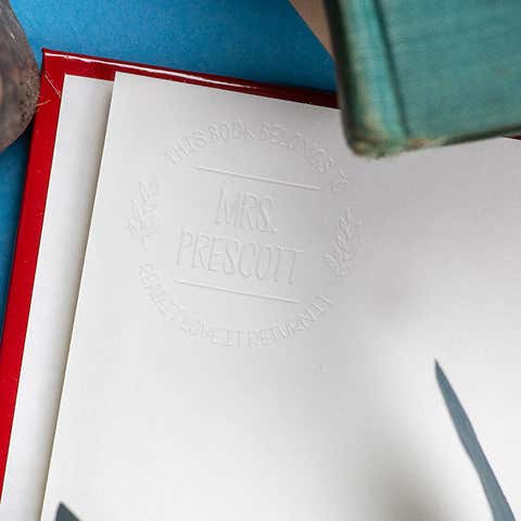Custom Book Embosser - Read it Love it Return it
