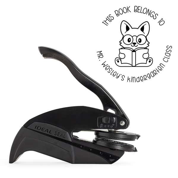 Cute Fox This Book Belongs To Book Embosser