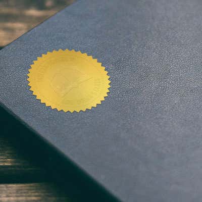 Custom Book Embosser - Round Dotted Outline - alternate view