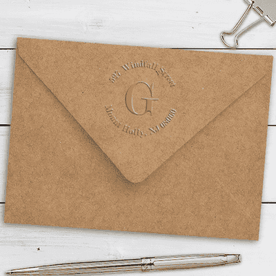 Classic Monogram Address Embosser - alternate view