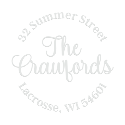 Crawford Script Address Embosser