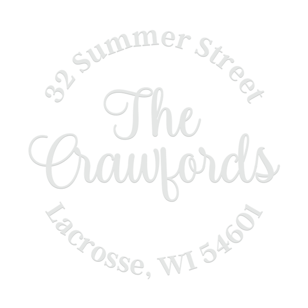 Crawford Script Address Embosser