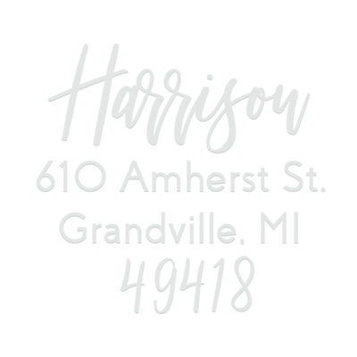 Modern Lettering Address Embosser
