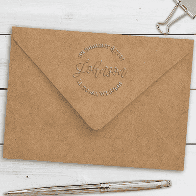 Summer Script Address Embosser - alternate view