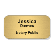 Notary Engraved Name Tag
