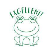Excellent Frog Teacher Encouragement Stamp