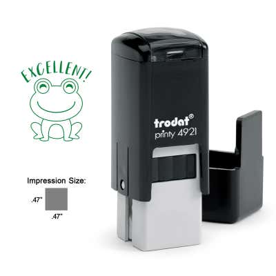 Excellent Frog Teacher Encouragement Stamp - alternate view