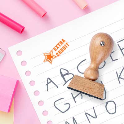 Sporty Star Extra Credit Teacher Stamp - alternate view
