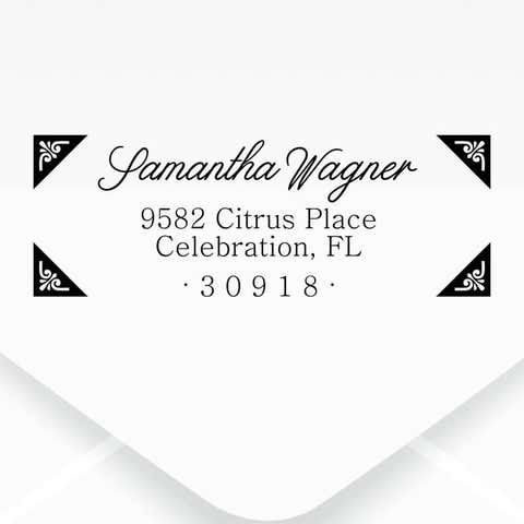 Wagner Fancy Border Address Stamp