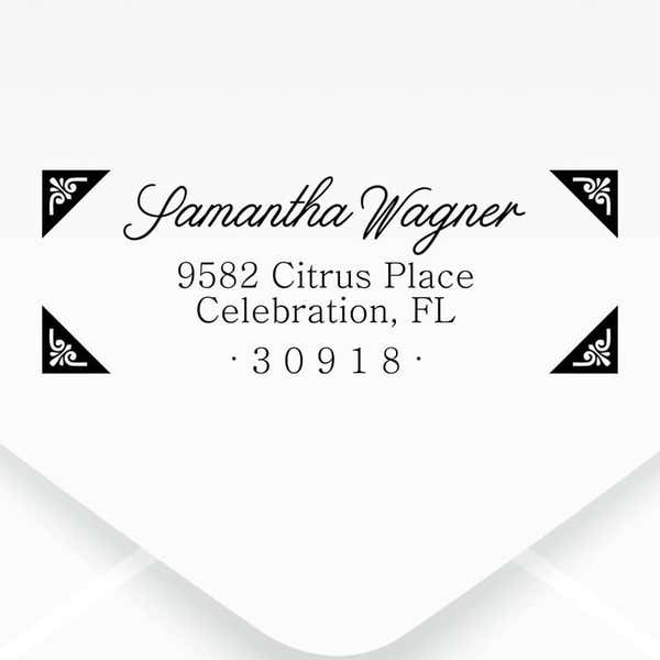 Wagner Fancy Border Address Stamp