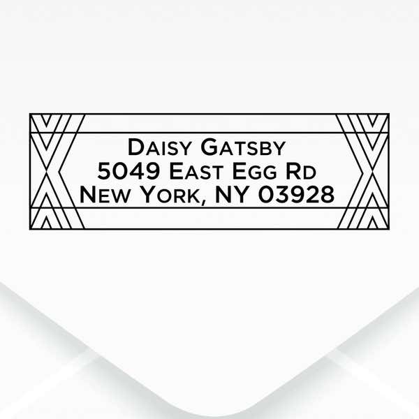 Gatsby Fancy Border Address Stamp