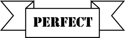 Perfect banner teacher rubber stamp