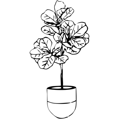 Fiddle Fig Tree Stamp