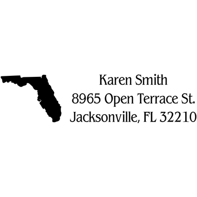 Florida Return Address Stamp