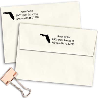 Florida Return Address Stamp - alternate view