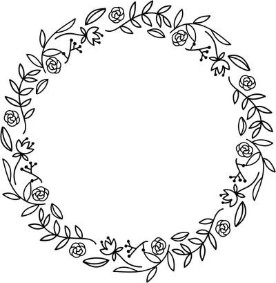 Floral Wreath Stamp