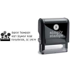 Flower Box Address Stamp Body and Design