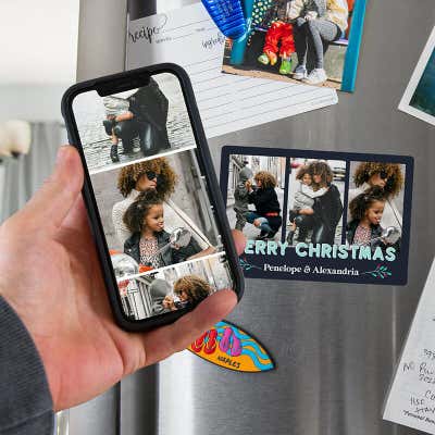 Merry Christmas Photo Magnet - alternate view