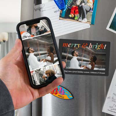 Merry & Bright Photo Magnet - alternate view