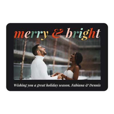 Merry & Bright Photo Magnet