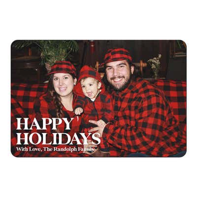 Happy Holidays Photo Magnet
