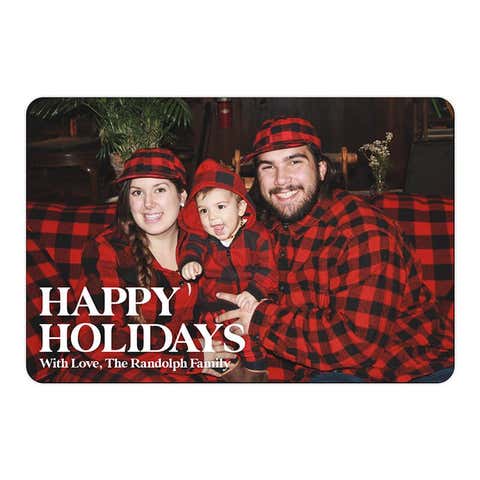 Happy Holidays Photo Magnet