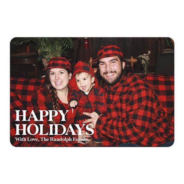 Happy Holidays Photo Magnet