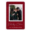 Postage Stamp Holiday Photo Magnet