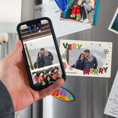 Very Merry Holiday Photo Magnet - alternate view
