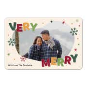 Very Merry Holiday Photo Magnet