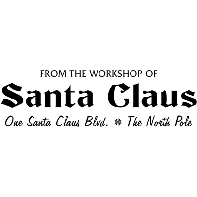 From Santa Claus Workshop Rubber Stamp