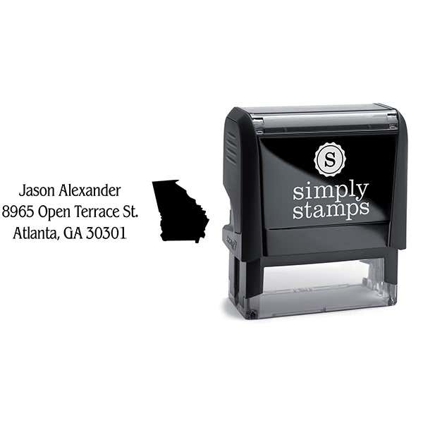 Georgia Return Address Stamp Body and Design