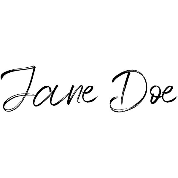 Generic Script Signature Stamp