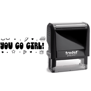 You Go Girl Teacher Stamp with Body