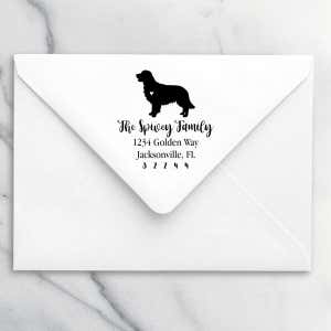 Golden Retriever Love Address Stamp