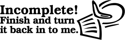 Incomplete Boomerang Teacher Stamp