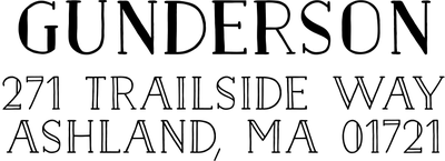 Gunderson Return Address Stamp