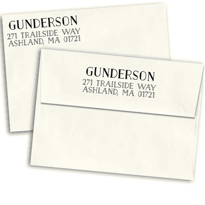Gunderson Return Address Stamp - alternate view